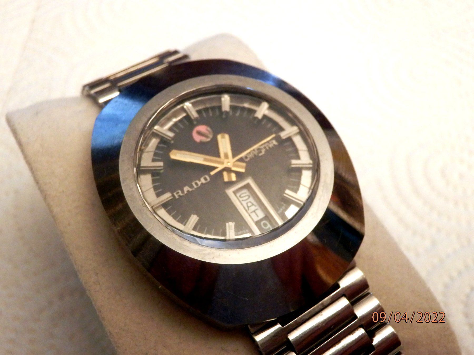 Rado Uhren: Rado Diastar, Automatic, Day Date, Saphirglas facettiert, – Gebraucht aus Ueberstorf von dinbau