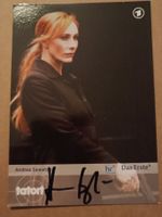 Andrea Sawatzki -  signiert Autogrammkarte Tatort