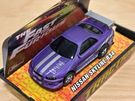 Johnny Lightning Skyline R34 purple "The Fast and Furious"