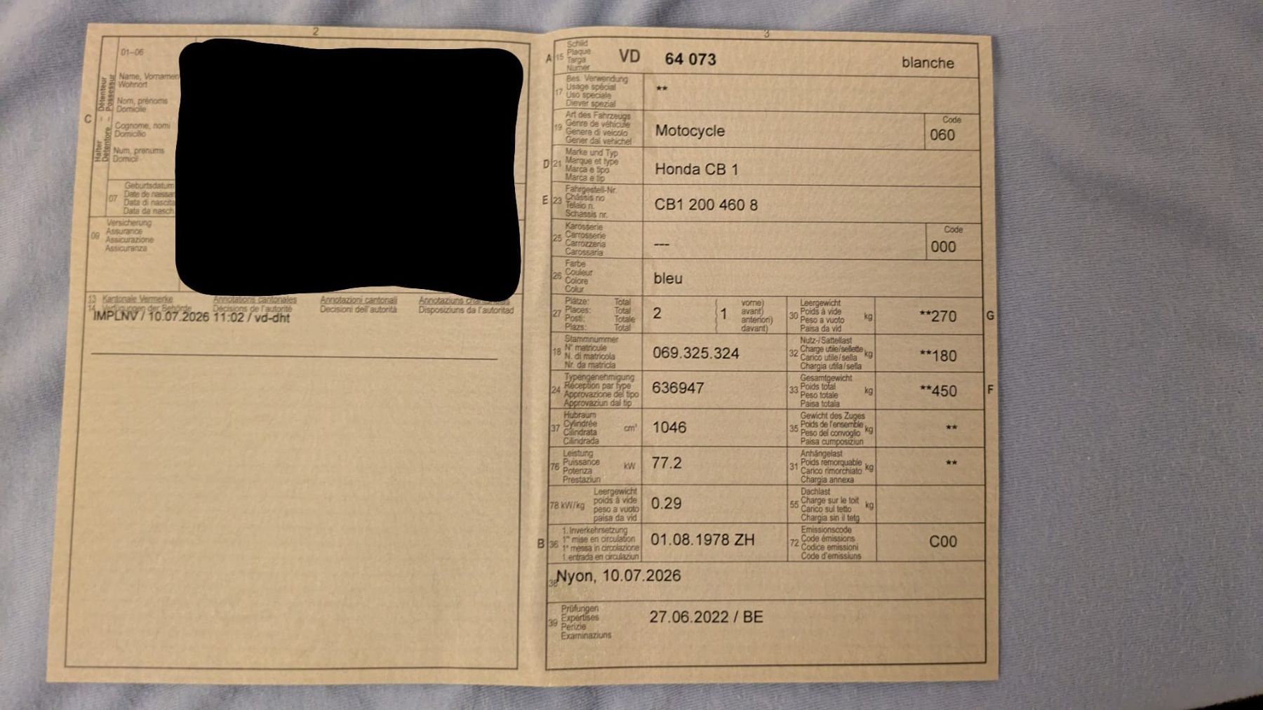Honda Sonstige: Honda CBX 1000 1978 – Gebraucht aus Perroy von juj619 7