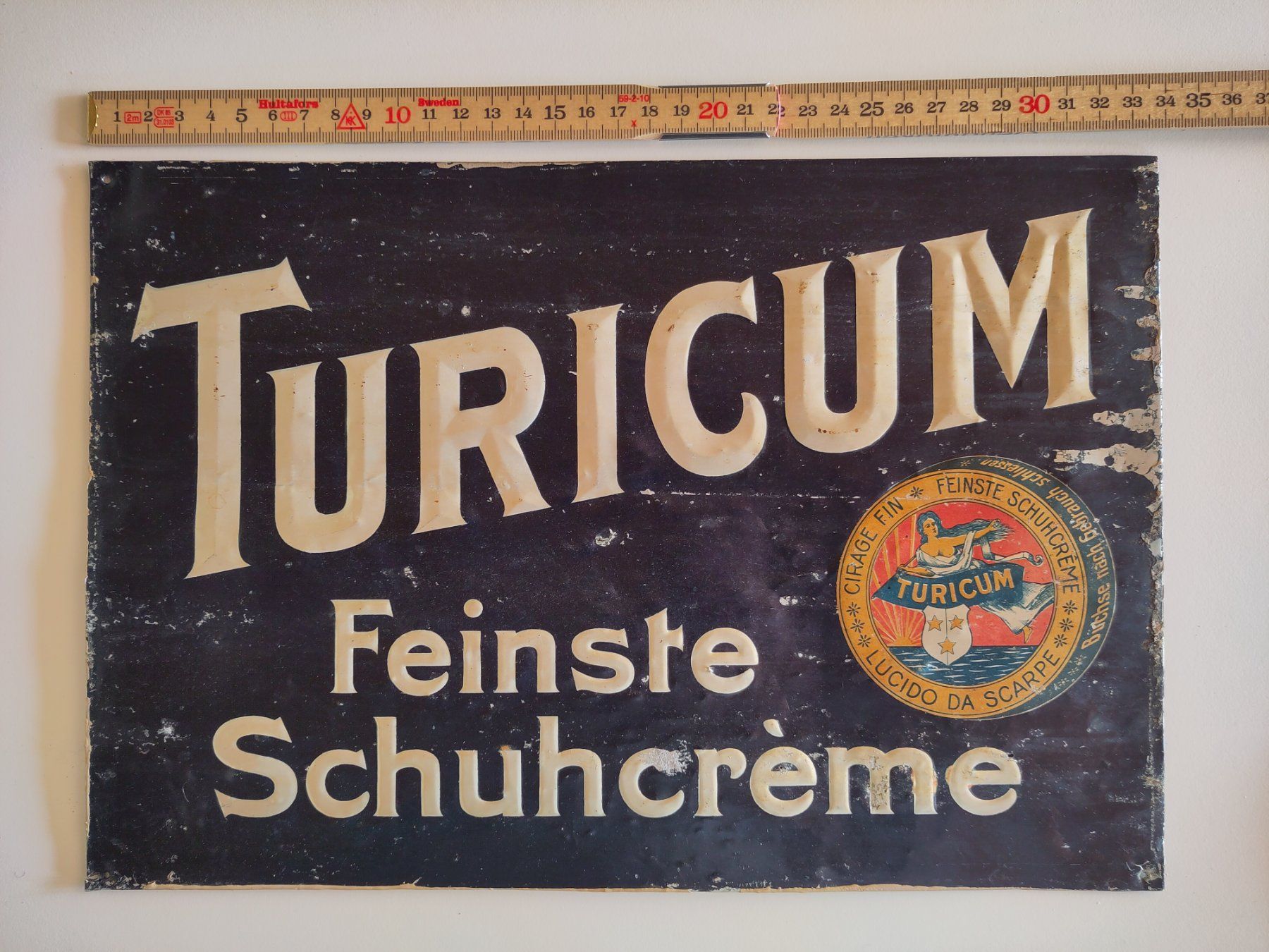 Schilder: Antikes Metallschild - TURICUM Schuhcreme – Gebraucht aus Wattwil von kleberrolle 2