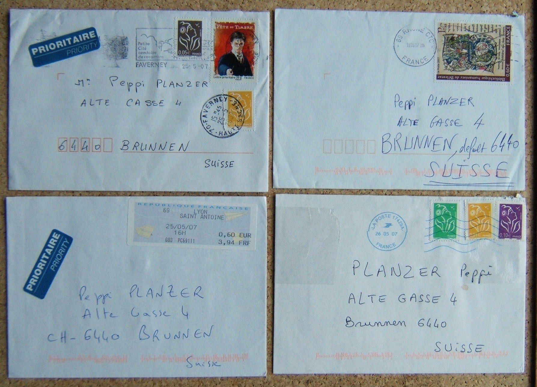 Tutti i francobolli: LOT FRANKREICH BRIEFE (A) – Usato da Brunnen venduto da Nonne04 3