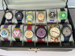 Swatch Uhren Sammlung 12 Stück Vintage u Design Modelle