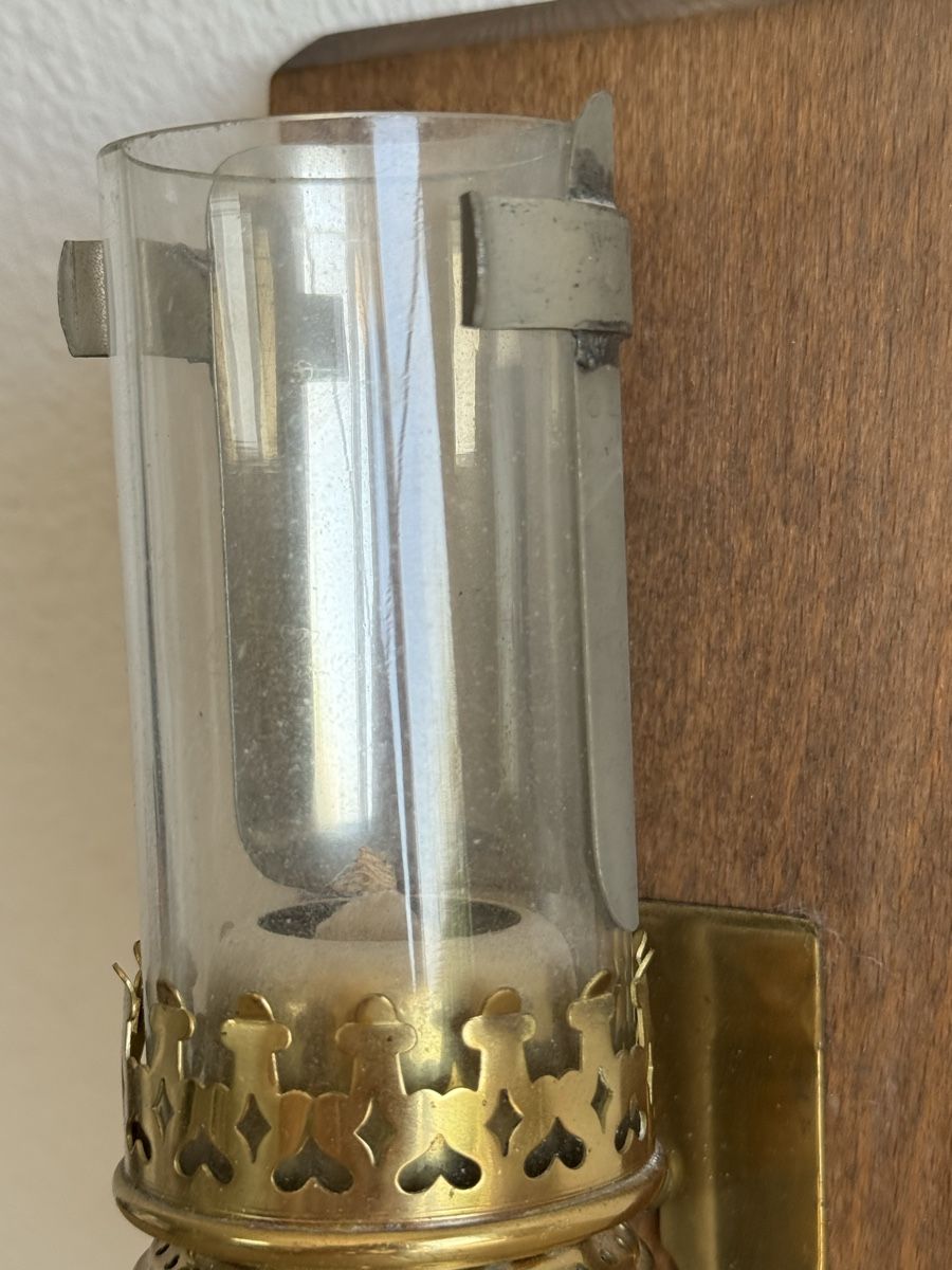 Lampade: Schweizer Messing Wandlampe PTT Vintage – Usato da Konolfingen venduto da petzipetz 2