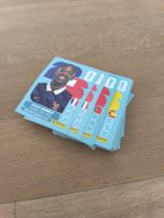 Panini Fussball Sticker blau ohne doppelte (75Stk)