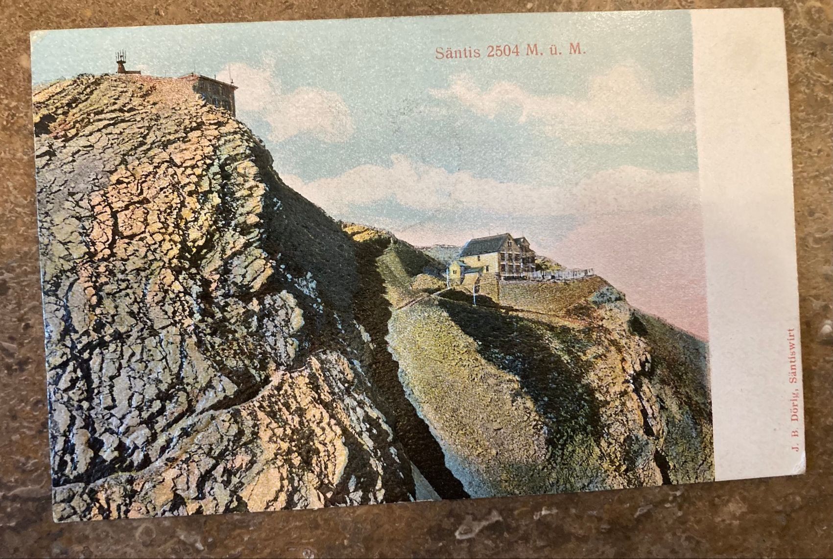 Cartoline postali: Postkarte vom Säntis – Usato da Hauptwil venduto da Schmoisi