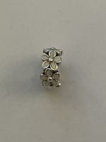 Pandora Charm 925 Silber Blumen Emaille 1.94g neu!
