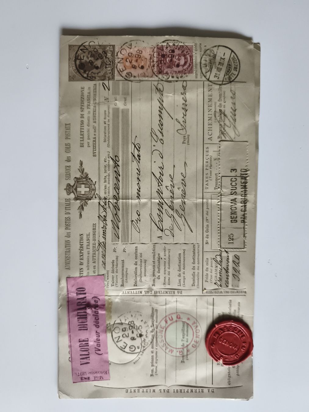 Tutti i francobolli: Ancien bulletin de colis postal de – Usato da Prilly venduto da jor_x27s 2