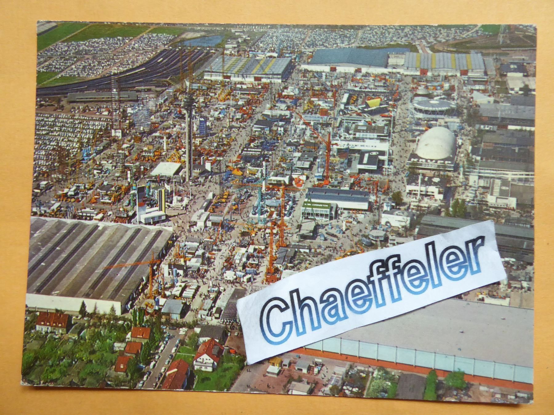 Cartoline postali: 1970 Hannover Messe, Luftbild vom – Usato da Zürich venduto da Chaeffeler