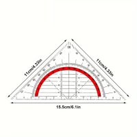 Geodreieck, Winkelmesser, Lineal, Schulbedarf, Geo-Dreieck