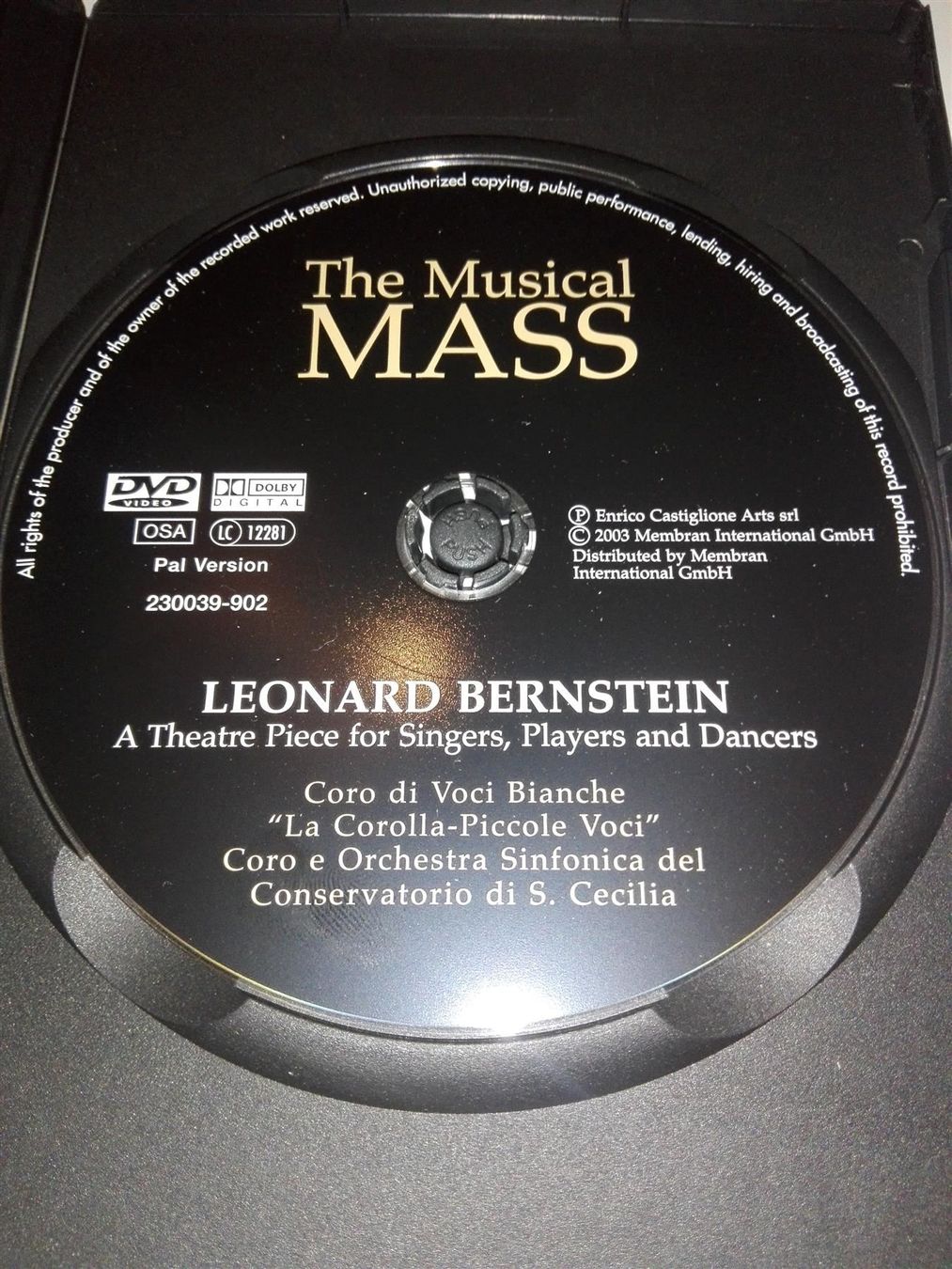 Tutti i DVDs: Leonard Bernstein Mass    (The Musical) – Usato da St.Galllen venduto da elkaphone 1