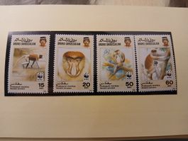 Brunei Darussalam WWF - Timbres Singes Proboscis Rare!