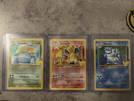 Chaizard Blastoise Venusaur 25th Celebrations 