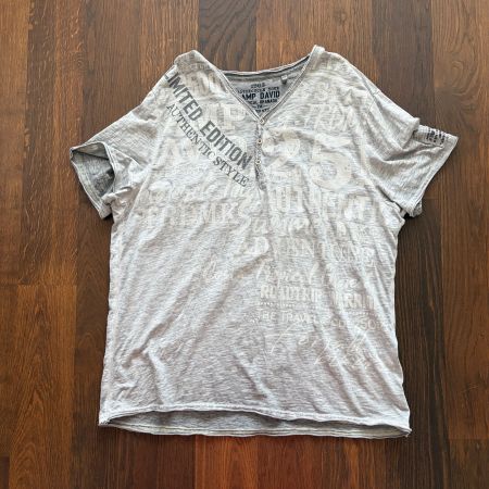 Camp-David-T-Shirt grau / XXXL