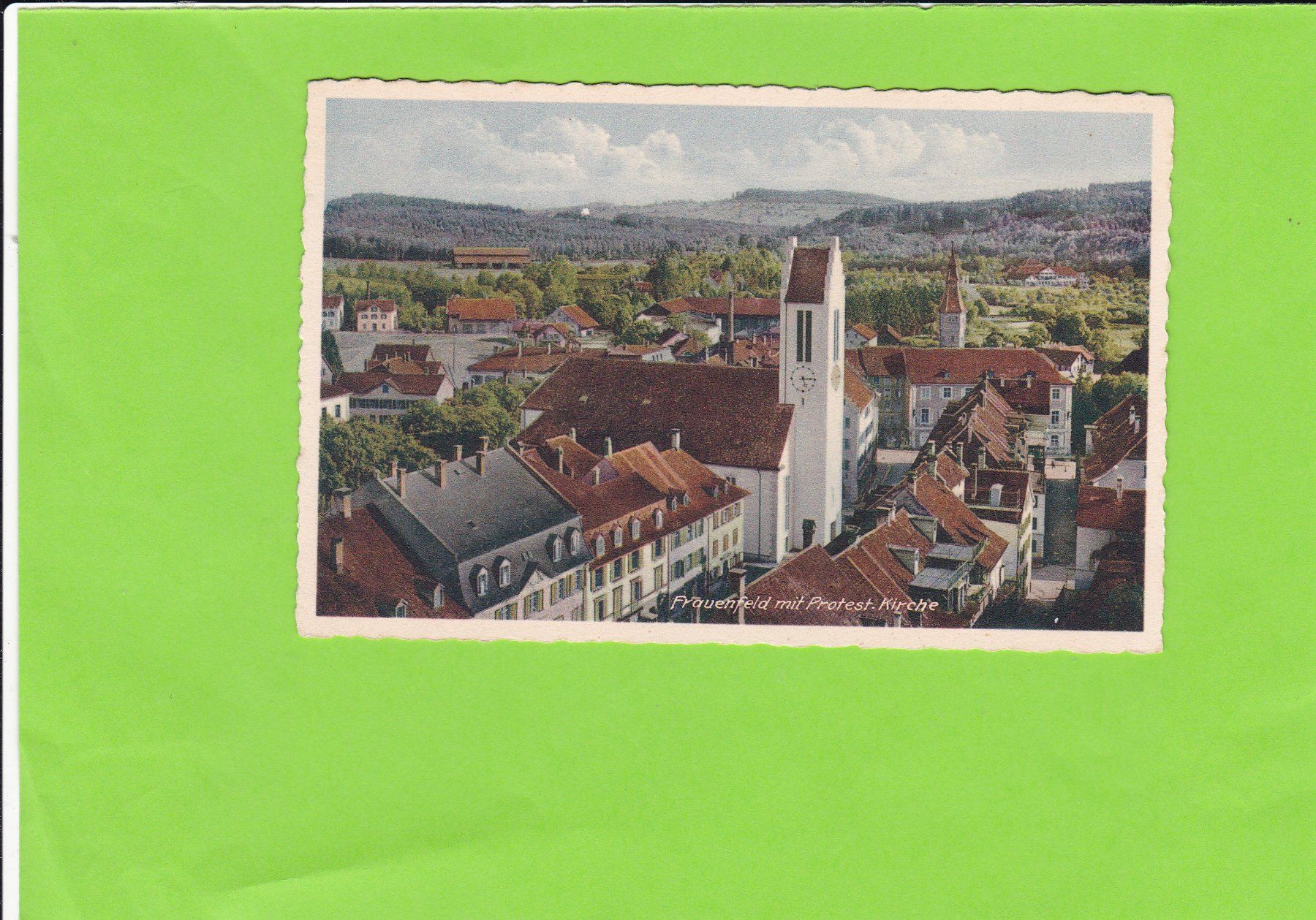 Cartoline postali: Frauenfeld mit prot. Kirche, Edition Guggenheim – Usato da St. Peterzell venduto da neckertal