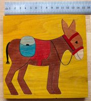 Puzzle, Esel,  aus Holz für Kleinkinder