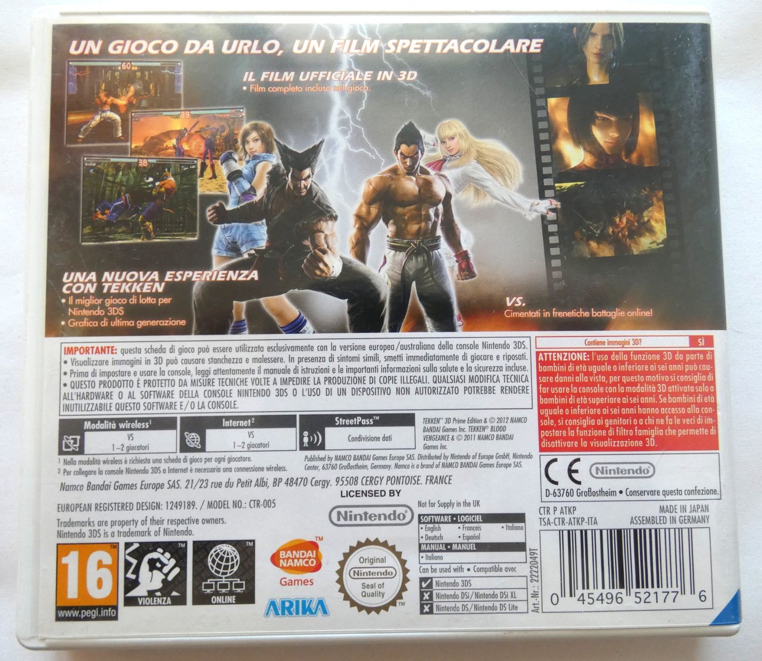 Nintendo Giochi: Nintendo 3DS - Tekken 3D: Prime Edition – Usato da La Sarraz venduto da classicworldcoins 1