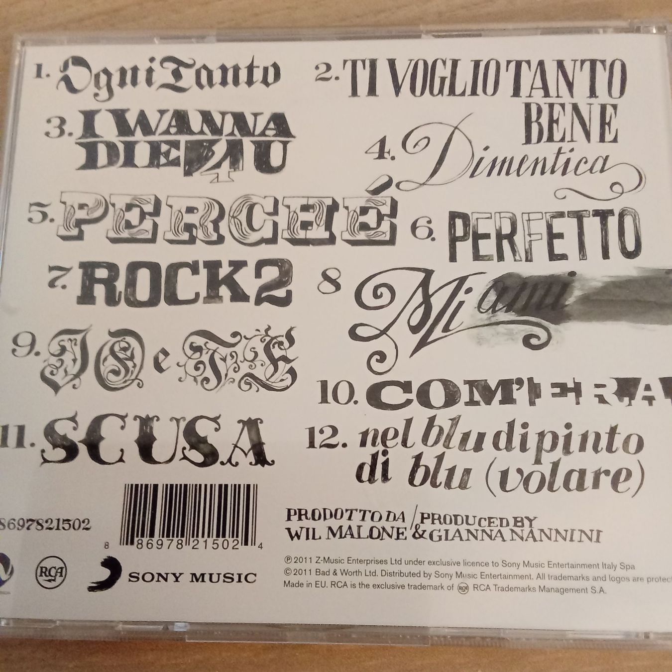 CD: Gianna Nannini – Usato da Liebefeld venduto da CD-Urs 1
