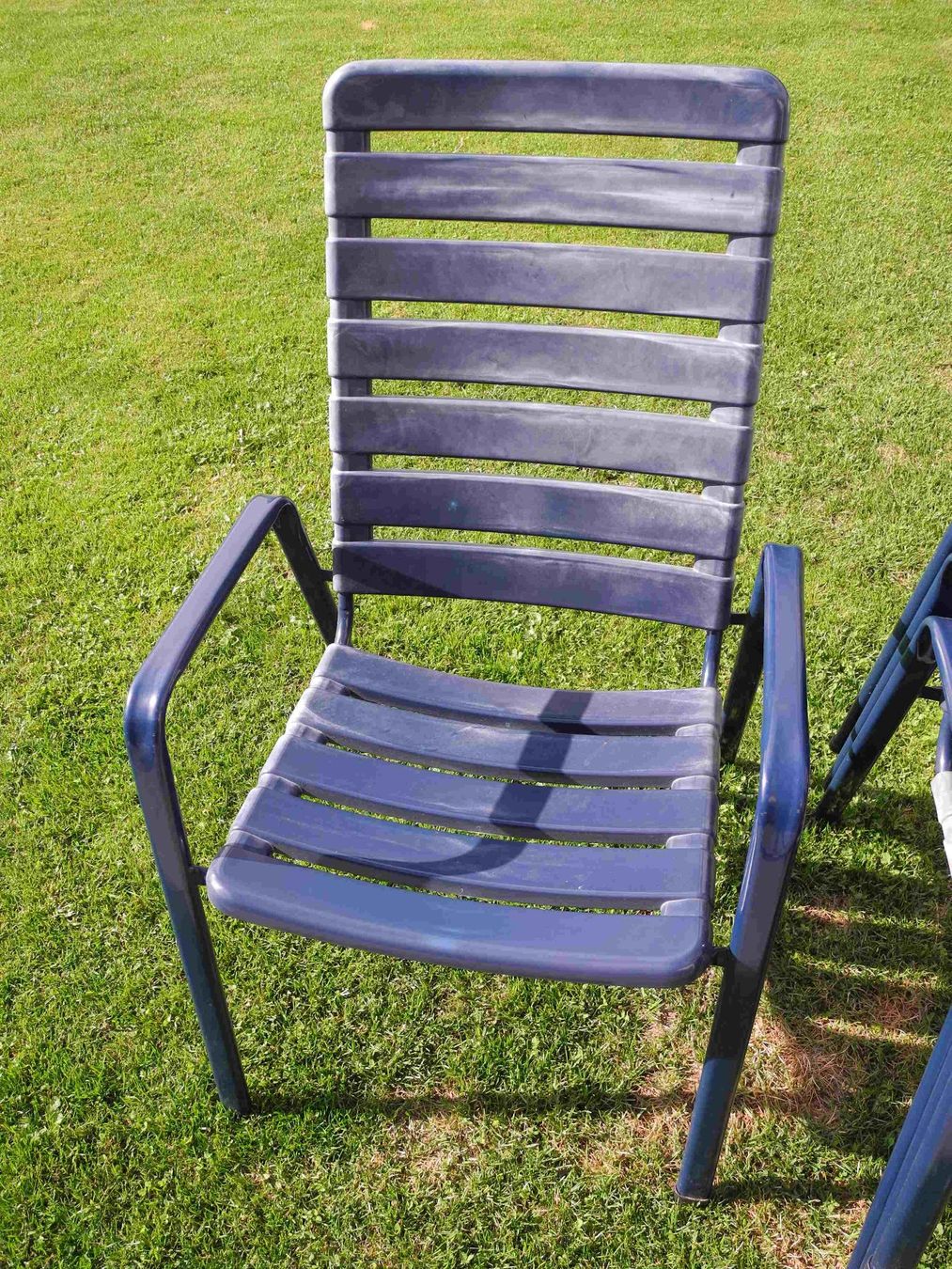 Sedie: Gartenstühle blau mit Polster – Usato da Güttingen venduto da romli 1