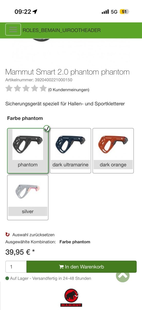Kletterausrüstungen: Mammut – Gebraucht aus Uster von Flummi 5