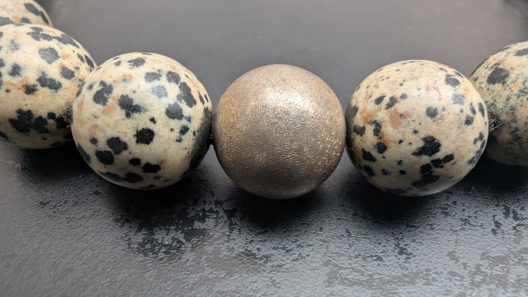 Ketten: Vintage Halskette, Dalmatiner Jaspis & Silber Kugeln – Gebraucht aus Egg b. Zürich von leroy711 3
