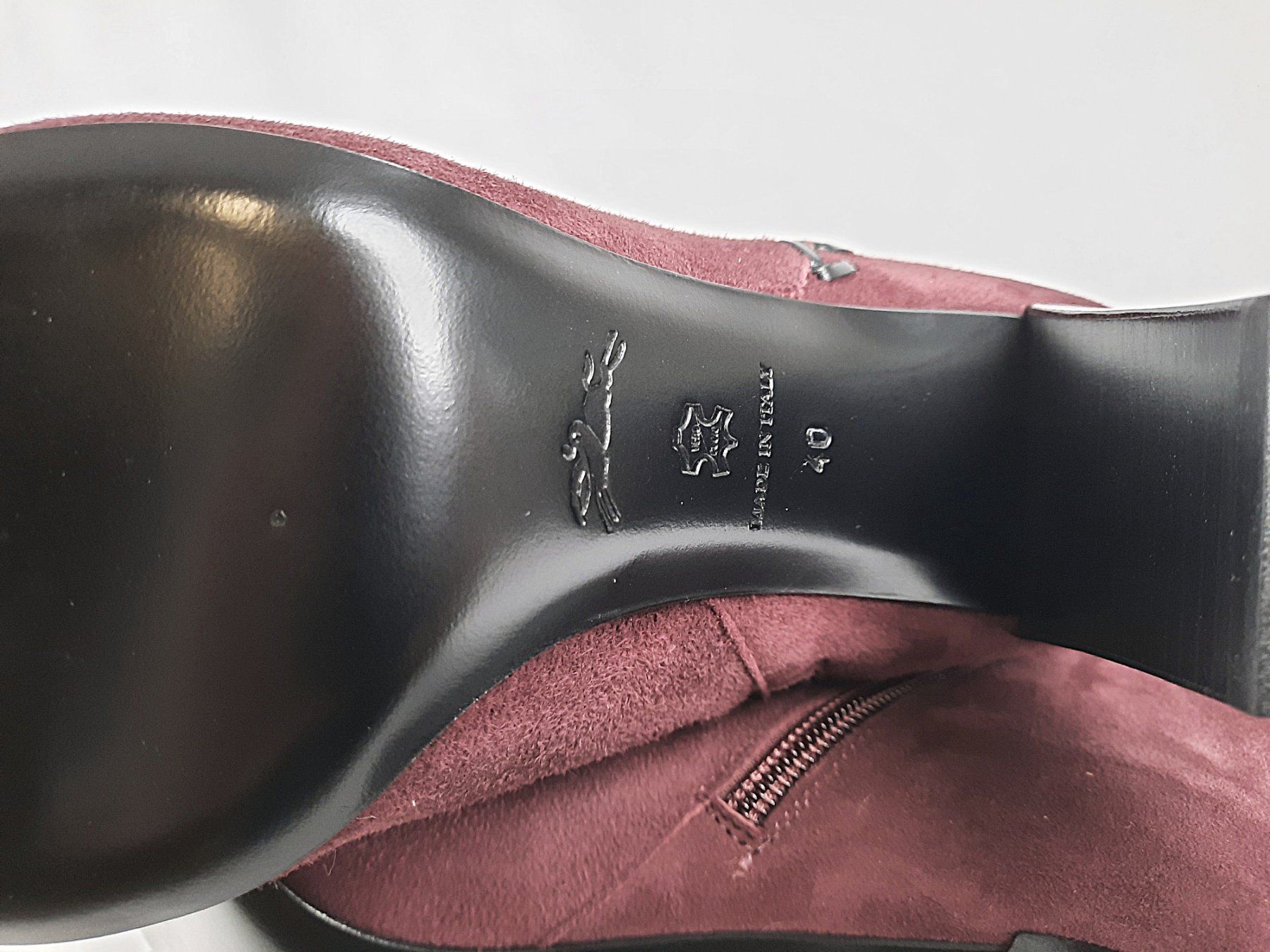 Longchamp Damenschuhe: LONGCHAMP Lederstiefel Bordeaux – Neu (gemäss Beschreibung) aus Beinwil am See von Restwert_Beinwil 3
