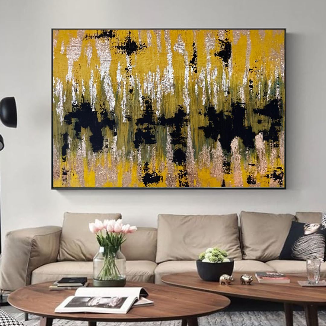 Gemälde: Black Ember in Metallic Pulse Textured Painting – Neu und originalverpackt aus Zürich von chj_855s 1