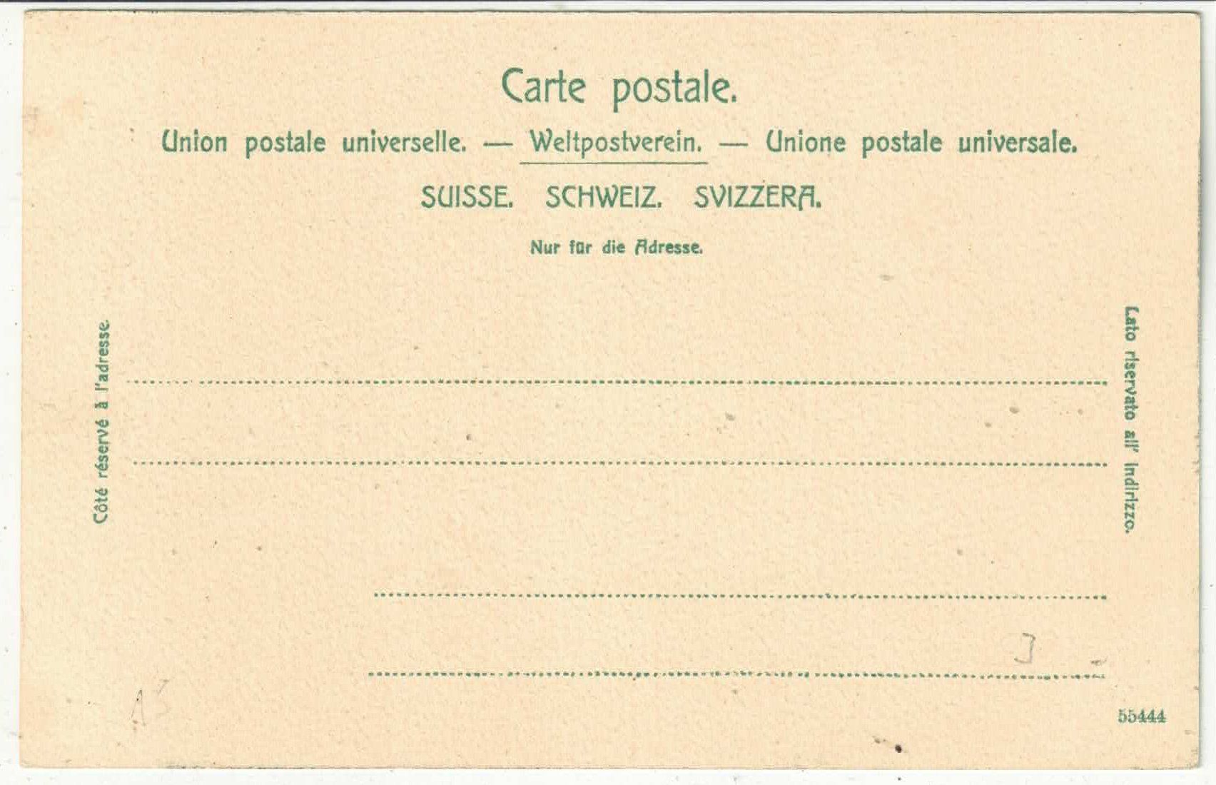 Cartoline postali: Gotthardbahn bei Amsteg - Litho – Usato da Ettingen venduto da Kartenplanet 1