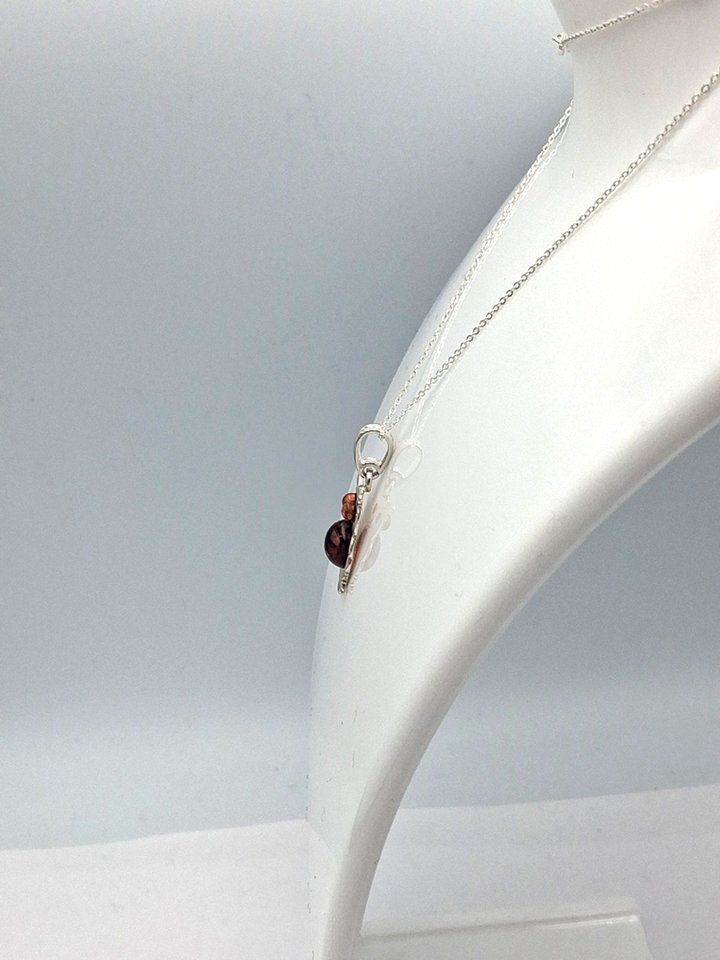 Ciondoli: Bernstein Eulen Anhänger 925 Silber Eulenanhänger Collier – Nuovo e nell'imballaggio originale da Heiligkreuzsteinach venduto da schmucktime 6