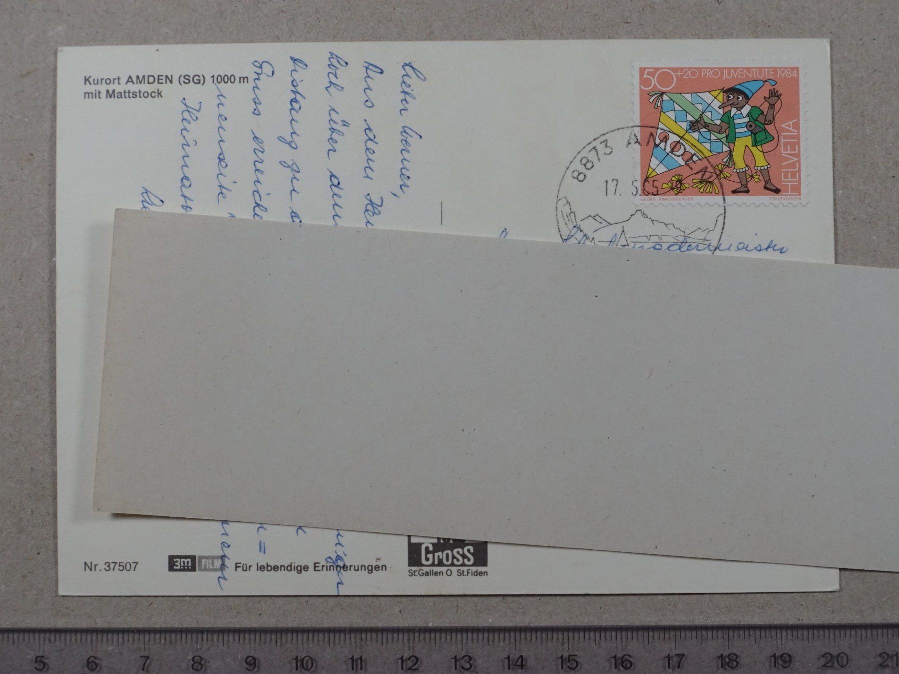 Cartoline postali: Amden, 1985 – Usato da Lenzburg venduto da fh1 1