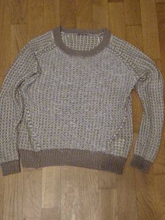 Cosy knitted Jumper in Cream & Brown - Orsay