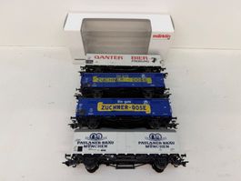 Märklin 46201 46159 48171 48173 Güterwagen Bierwagen Set