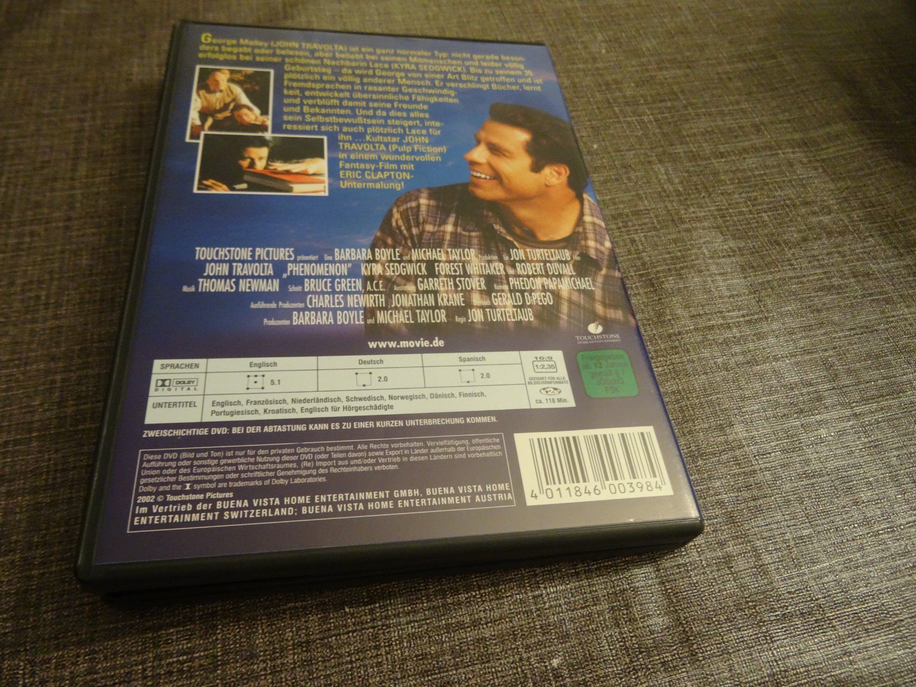 Alle DVDs: DVD Phenomenon John Travolta – Gebraucht aus Olten von Disc-Verkauf 2