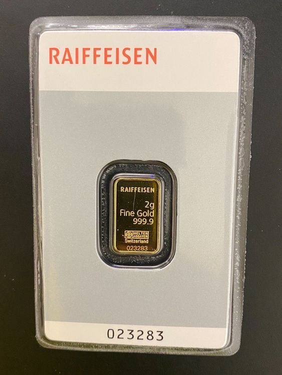 Goldbarren 2g Reiffeisen Bank Kinebar | Kaufen Auf Ricardo