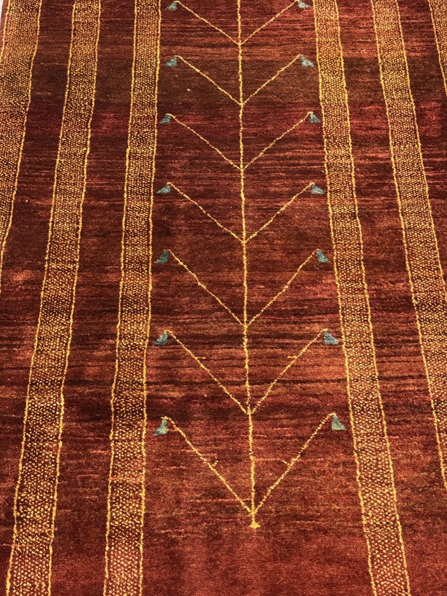 Tappeti: Bordeaux-roter Läufer mit Baum-Motiv – Nuovo (secondo la descrizione) da Liestal venduto da galerie_nategh 4