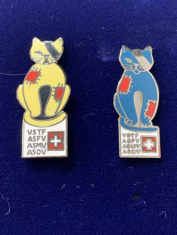 Vintage VSTF ASFV Katzen Pins, 2 Stk, Rarität! (Gebraucht) in Basel für ...