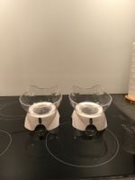 Katzennapf Set, erhöhte Fressnäpfe, Weiss! 
