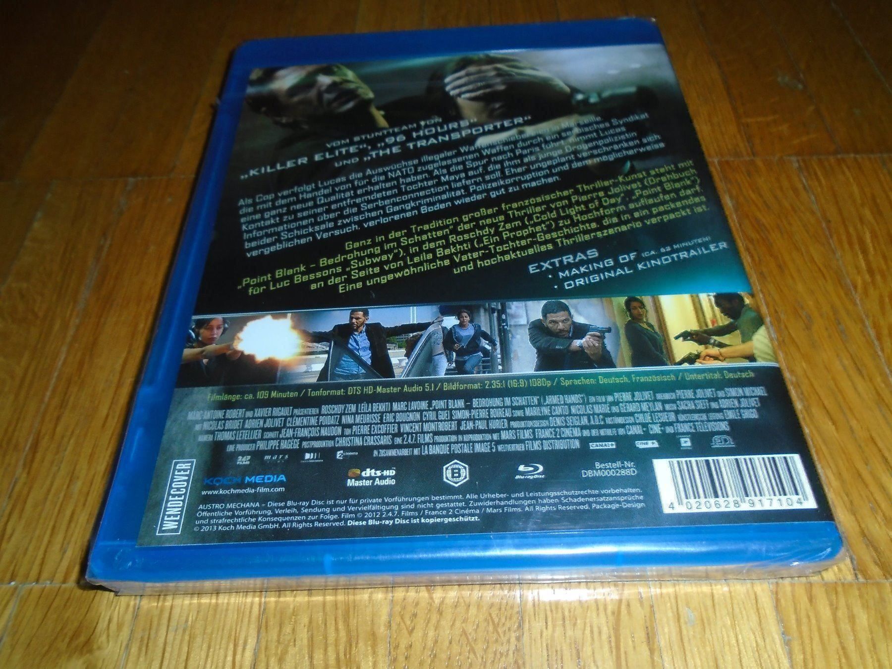 Tutti i DVDs: Point Blank - Bedrohung im Schatten - BLURAY - UNCUT – Nuovo e nell'imballaggio originale da Basel venduto da havsok 1