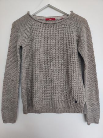 s.Oliver Strickpullover, beige, Grösse 32 (wie XS/S)
