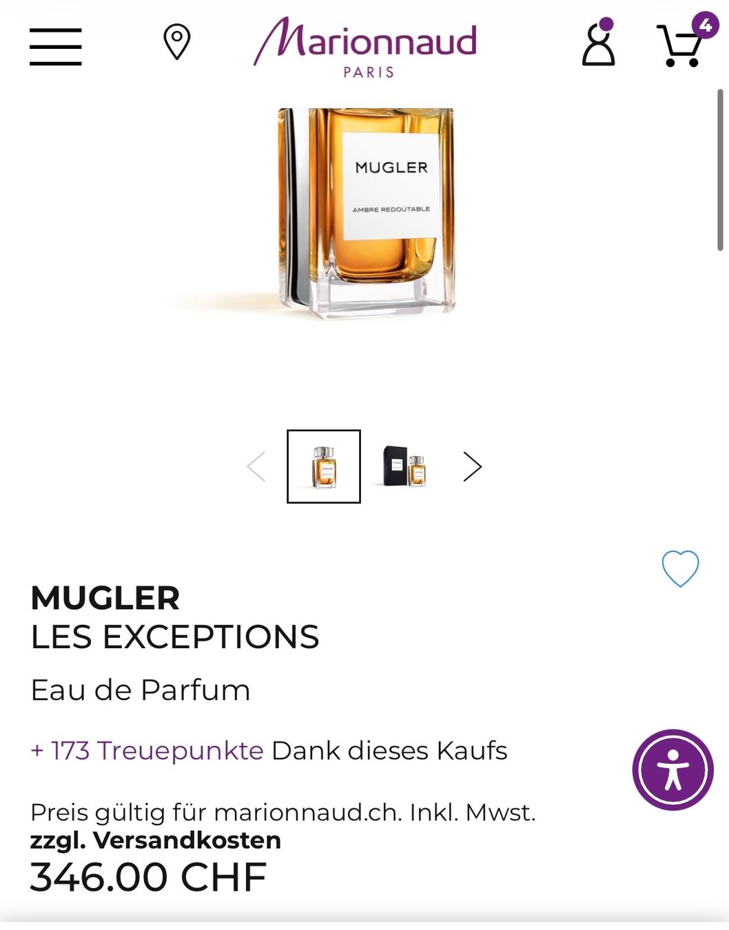 Mugler Parfum & Eau de Toilette: Mugler MUGLER LES EXCEPTIONS AMBRE REDOUTABLE EDP  2ML – Gebraucht aus Zürich von deruja 3
