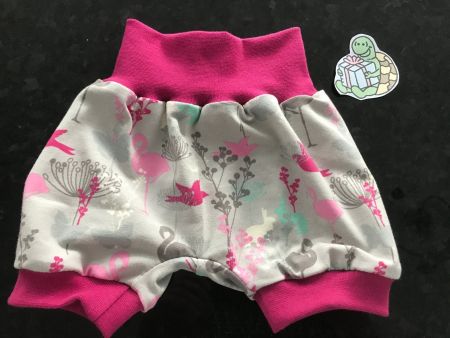 Kurze Pumphose Flamingo 62/68 NEU