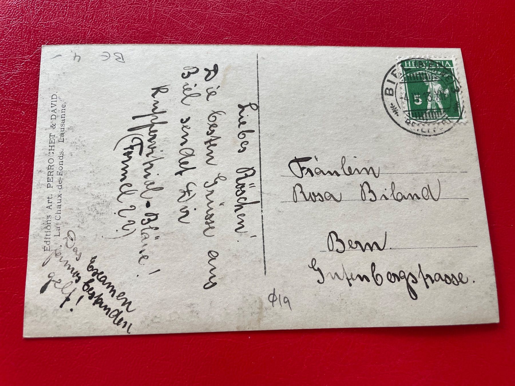 Cartoline postali: 1913 // Biel Totalansicht / Bienne Vue Générale – Usato da St-Légier-La Chiésaz venduto da Theo005 1