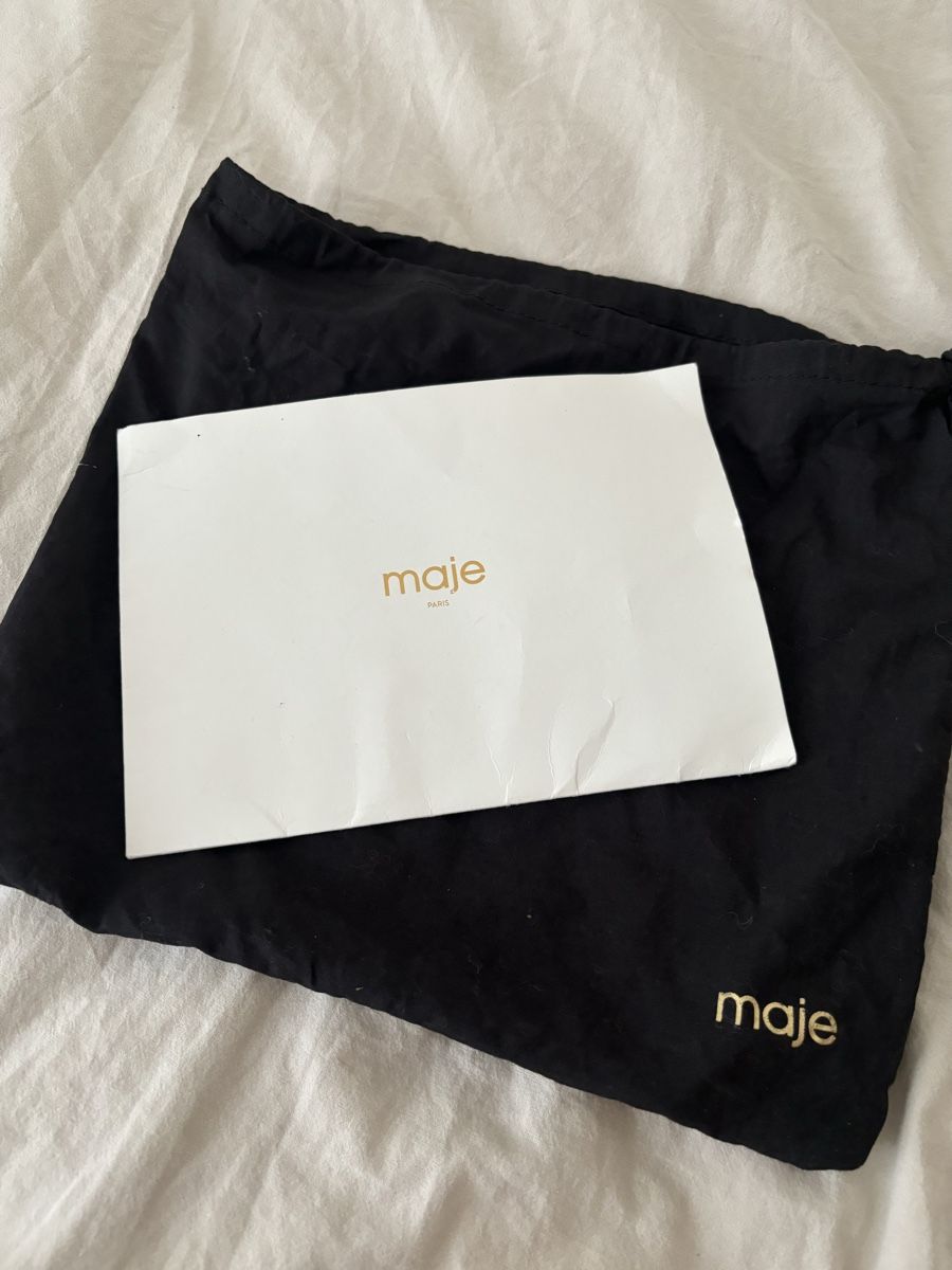 Maje Borse da donna: Maje Mini Rucksack / Tasche -Schwarz Leder – Usato da Zürich venduto da ccitylightss 3