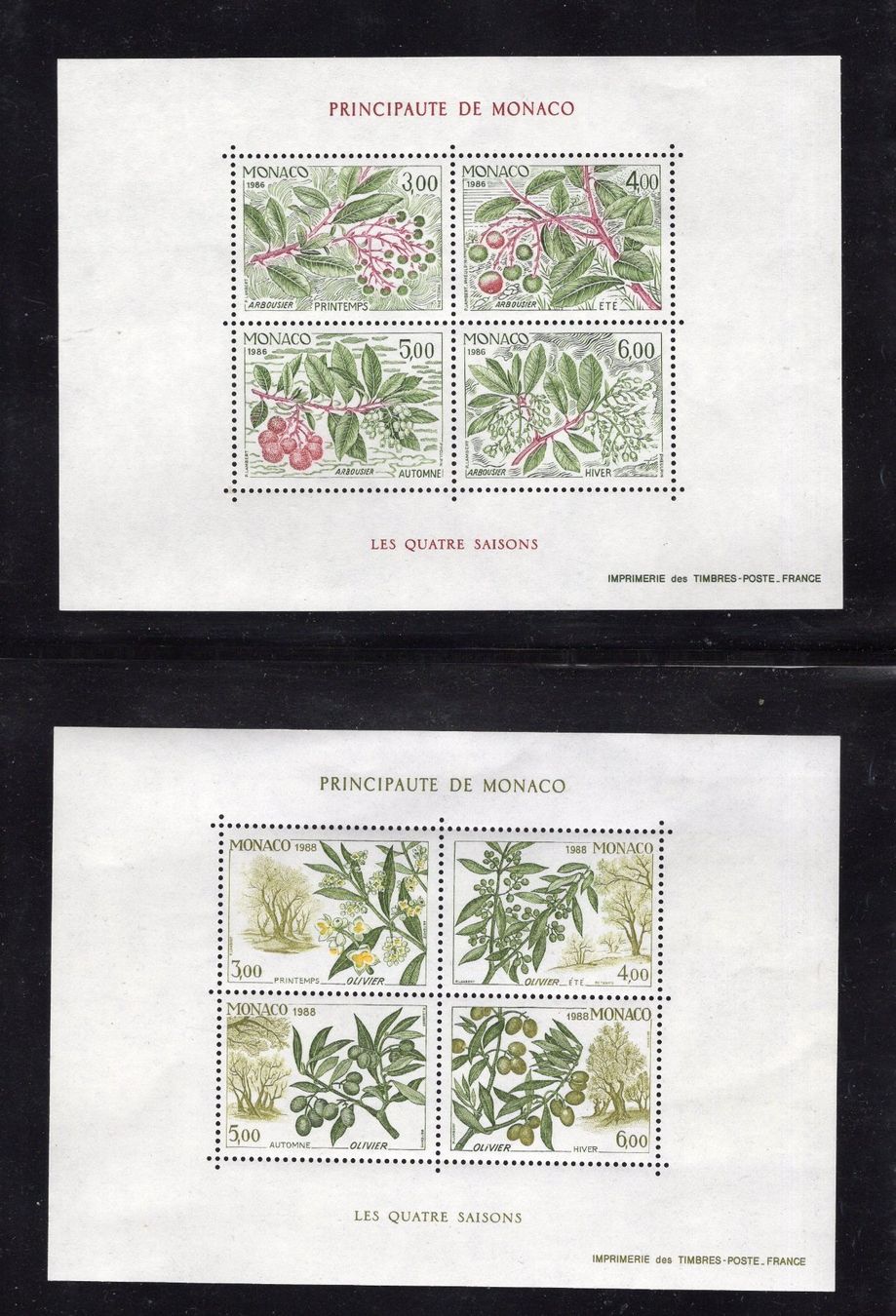 Alle Briefmarken: R5199  /  MONACO 13 blocs neufs XX – Neu (gemäss Beschreibung) aus Ste-Croix von MONT-TAGNAC 5