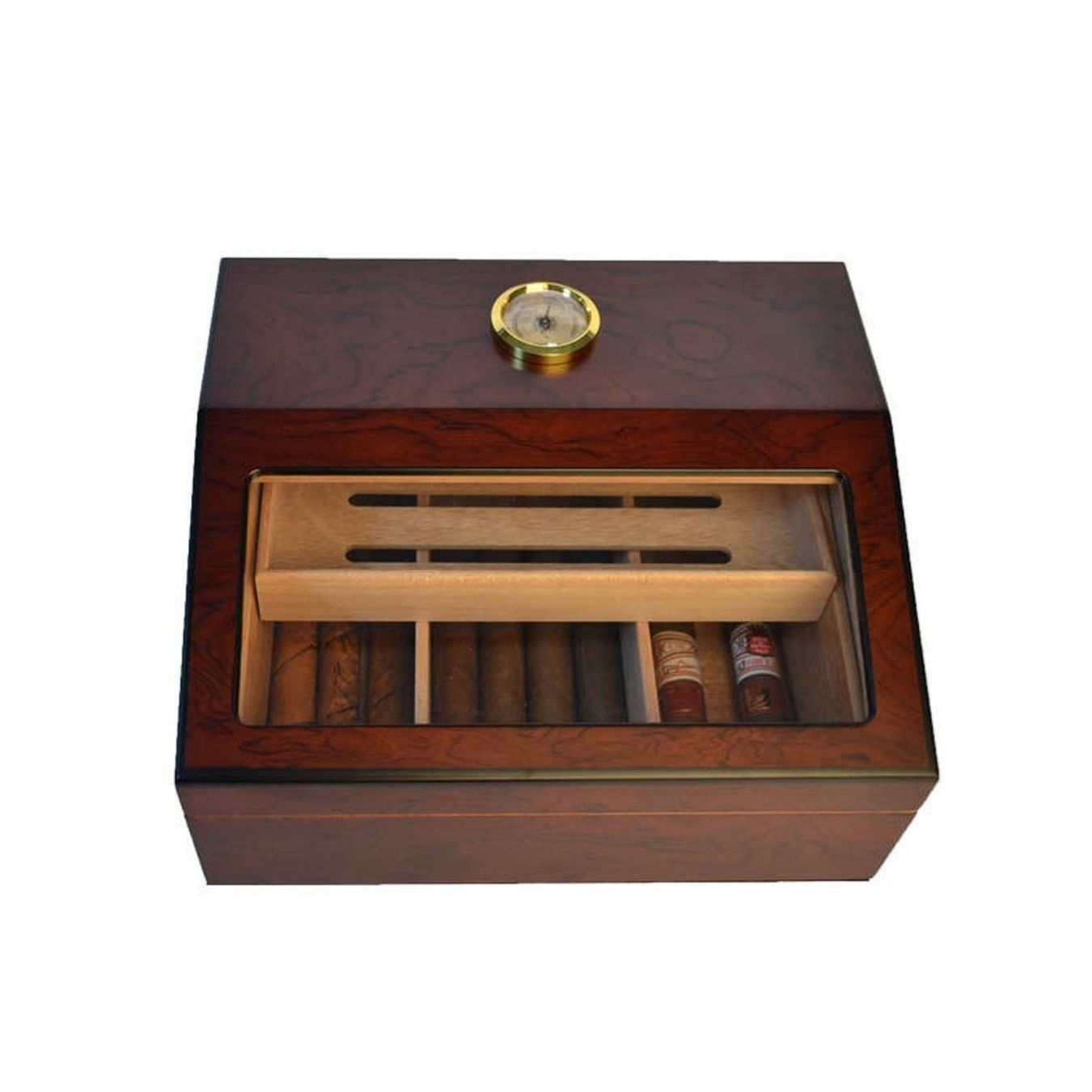Humidor per sigari: +Edler Zigarren Humidor mit Sichtfenster – Nuovo (secondo la descrizione) da Thun venduto da Newnewshop 3