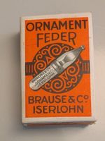 Ornament Schreibfeder Brause & Co Iserlohn, ungeöffnet
