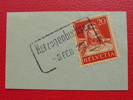 1929: BAHNPOST von Herzogenbuchsee, sauber entwertet.