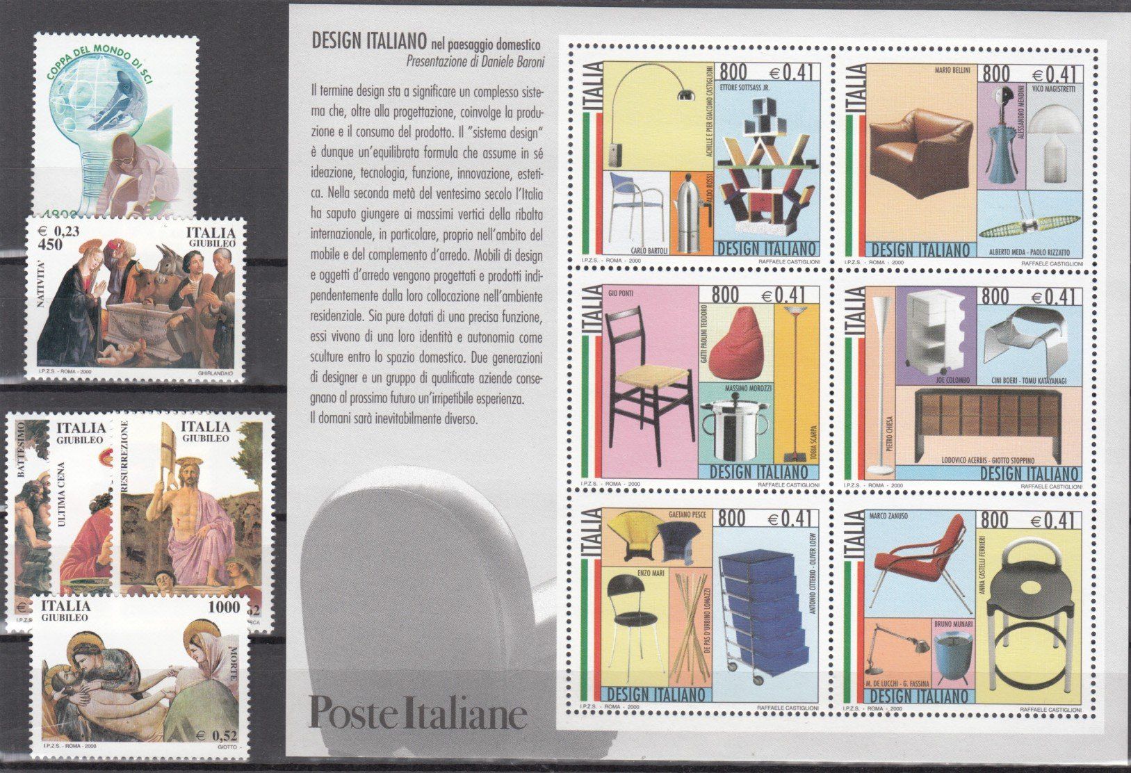 Tutti i francobolli: Italien 2000 postfrisch – Usato da Bürglen TG venduto da StampGraf 2