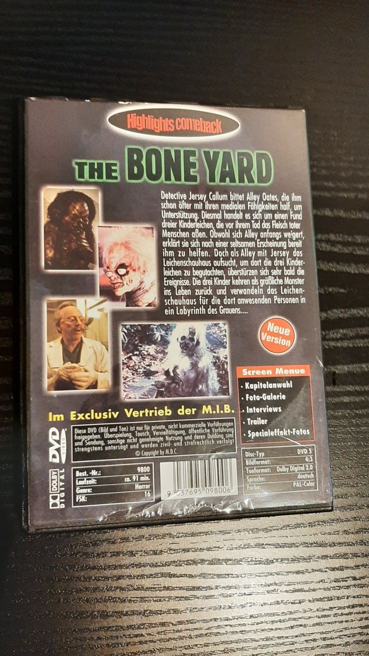 Tutti i DVDs: The Bone Yard – Usato da Kriens venduto da adr_f6fh 2