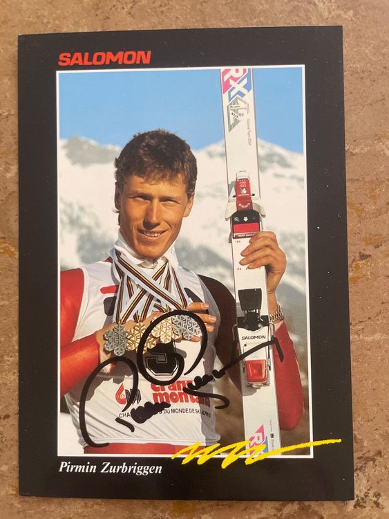 Carte Postale Ancienne – Kastle, Pirmin Zurbriggen, Val D'Isère 90 – Ski
